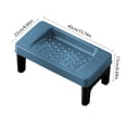 thumbnail image 3 of Toilet Step Stool for Squatting, Plastic Footrest with Foldable, Stackable Design, Non-Slip, Versatile Potty Assistance for Home and Bathroom Use, White/Gray/Blue, 40x22x17 cm, 3 of 6