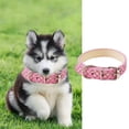 thumbnail image 2 of Reflective Instagram Wind Leather Check Pet Collar for Cats and Small Dogs with Glowing Light Ring, 2 of 4
