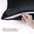 thumbnail image 2 of Unique Bargains Satin Pillowcase Zippered Silky Sateen, 2 of 9