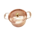 thumbnail image 3 of Siruishop Casserole en Cuivre Casserole à Soupe avec Couvercle Casserole à Double Poignée pour Induction, 3 of 8