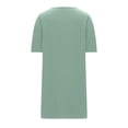 thumbnail image 4 of Besolor Robe de Pyjama pour Femmes à Manches 3/4, Fermeture Éclair, Col Ras du Cou, Été, Longueur Genou, Peignoirs, Chemise de Nuit avec Poches, 4 of 7