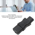 thumbnail image 3 of DEWIN 4 Pcs Adaptateur de Cordon d'Alimentation IEC320 C8 vers C13 Boîtier en PVC Adaptateur de Prise d'Alimentation IEC320 pour Ordinateur Portable Ups Socket, 3 of 14