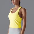 thumbnail image 4 of Timegard Yoga Tops for Women U Neck Sleeveless Racerback Stretch Workout Running Tank Top Solid Color, 4 of 8