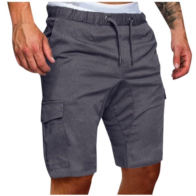 Birdeem Mens Plus Size Cargo Shorts Multi-Pockets Relaxed Summer Beach Shorts Pants