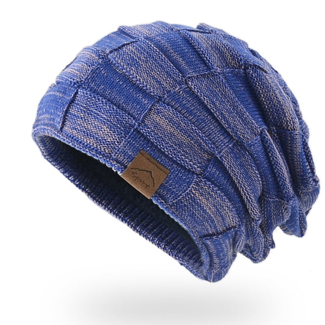 Women Winter Mixed Color Wool Knitting Hat Warm Fashion Pullover Warm Hat