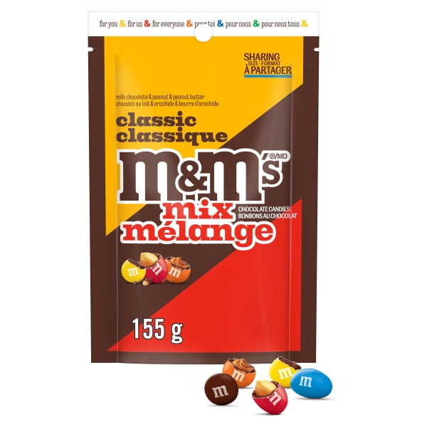 M&M’S, Mélange, bonbons au choc. lait, format partage, 155 g