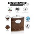 thumbnail image 4 of Cow Leather Hip Flask Holding 6 oz - Pocket Size, Stainless Steel, Rustproof, Screw-On Cap - Black Gift Box Included, 4 of 4