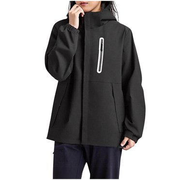 Women's Winter Coat, Long Sleeve Hooded Puffer Jacket With Zippered Pockets For Casual Outdoor Wear