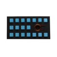 thumbnail image 1 of Tai-Hao Rubber Keycap Set 18 Pieces Diamond Texture Compatible with Cherry MX and Mechanical Keyboards Includes Keycap Puller, Neon Blue, 1 of 3