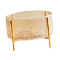 thumbnail image 3 of jifeng Fruit Bowl Fruit Dish Cylindrical with Gold Bracket Portable Fruit Tray Storage Orange, 3 of 9