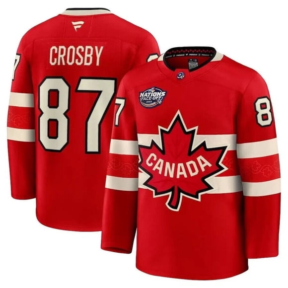 Canada Fanatics Men's 2025 4-Nations Premium Sidney Crosby Jersey #87 —WE