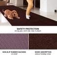 thumbnail image 3 of ANTPOP Runner Rug Outdoor Carpet Runners Hallway Non-Slip Rubberback Area Rugs Indoor Entrance Mat for Entryway Kitchen, 4'x4', Dark Brown, 3 of 7