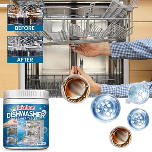 Clearance Tyidzon Dishwasher Cleaner Tablets 10 Count, Cleans Hidden Grease, Remover Limescale and Odor-Causing Residues, Finish Dishwasher Pods to Clean inside All Machine Models