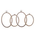 thumbnail image 4 of FUTUREORYY 4Pcs Light Brown Embroidery Quilting Frames for DIY Lovers Imitated Wooden Display Frame, 4 of 6