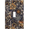 thumbnail image 1 of Nadoabtm Decorative Light Switch Cover Paisley Pattern Flower Cashew Flower Plant 1 Gang Single Toggle Decorator Outlet Wall Plate Device Electrical Faceplate Switchplates for Bedroom Home Decor, 1 of 8