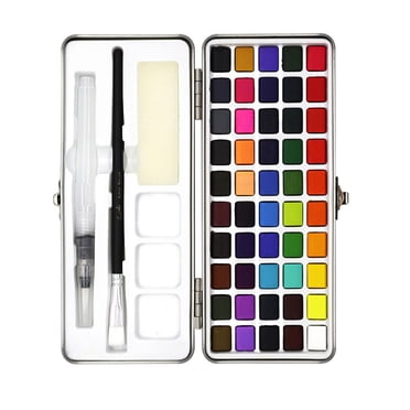 simhoa 50/72/90 Colors Solid Watercolor Paint Set Water Painting Pigment Watercolor Kit 50 Colors