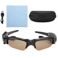 thumbnail image 3 of Sunglasses Headphone,  5.0 Bone Conduction Sunglasses, For Travel, Drive, Outdoor, All Face Shapes, Dark Brown, 3 of 8