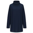thumbnail image 4 of breaise Chandails à Col Roulé pour Femmes, Tuniques, Grande Taille, Manches Longues, Haut, Mode de Printemps, Chandail Décontracté Surdimensionné, Chandail Molletonné, P-5TG, 4 of 7