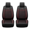 thumbnail image 2 of Maidao 2pcs Front Seat Covers for Subaru for Legacy 2003-Present 2 Seats Leather Airbag Compatible Water Resistant Front Set Cushion Protector Black and Red, 2 of 7
