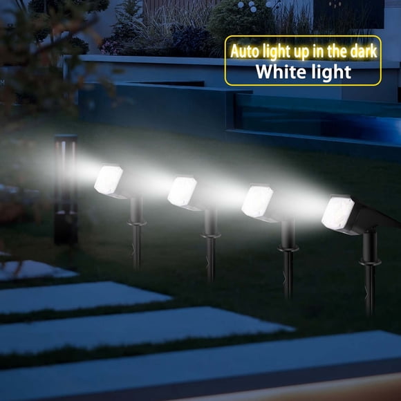 Wuztai Solar LED Spotlights, 38LED High Brightness Outdoor Garden Lights, Solar Powered Landscape Spotlights for Courtyard Tree Decoration