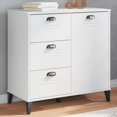 thumbnail image 1 of vidaXL Freestanding Adult Sideboard Viken - White Engineered Wood with 2 Internal Shelves, 80x40x80 cm, 1 of 5