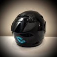 thumbnail image 3 of ORUYROP High Intensity Reflective Vinyl Death Kiss Skull Crossbones Lips Decal Bumper Sticker-Cars, Motorcycles, Helmets, Wind Screens, laptops, cellphones, (SE Baby Blue, 8 inch Wide), 3 of 7