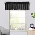 thumbnail image 4 of Aodebiao Blackout Window Valance, 18 Inches Long Kitchen Window Curtains Over Sink Rod Pocket Pattern Valance for Bathroom Bedroom Living Room, 4 of 6