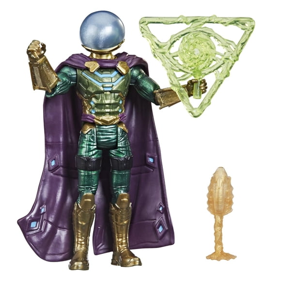 Marvel Spider-Man 6-Inch Mystery Web Gear Marvel's Mysterio Action Figure, Includes Mystery Web Gear Armor Accessory and Character Accessory, Ages 4 and Up