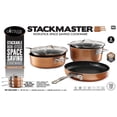 thumbnail image 2 of Gotham Steel Stackmaster Copper 5 Piece Nonstick Aluminum Cookware Set Dishwasher and Oven Safe, 2 of 3