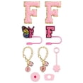 thumbnail image 1 of Hbdhejl Trendy Drinkware Accessory Set Embroidery Patch Straw Covers Charm Necklace Chain Leak Guard Accessories For Cups Complete Decorative Upgrade Kit, 1 of 3