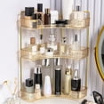 thumbnail image 4 of Birdeem 360 Rotating Cosmetics Storage Rack Corner Toilet Storage Box Light Luxury Bedroom Jewelry Cosmetics Decoration Storage Rack, 4 of 12