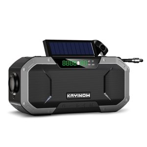 Emergency Solar Hand Crank 5000mAh Power Bank Flash Light Outdoor Camping Survival