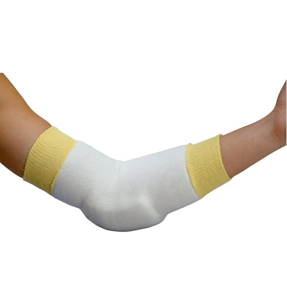 Rolyan Protège-Coudes/talons, Paire de Manchons de Talon Ou de Coude de 9 Pouces avec Coussin en Mousse Protège la Peau et Soulage la Pression, Support en Tricot Prévient les Ulcérations, Protège-Coudes pour Personnes Âgées