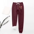thumbnail image 1 of LSLJS Women's Christmas Santa Claus Print Leggings With Elastic Drawstring Pockets Thick Warm Pants, Womens Work Pants, 1 of 7