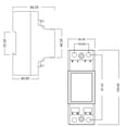 thumbnail image 2 of TFixol WiFi-Enabled Smart Circuit Breaker with LCD Display - Remote Monitoring of Voltage, Current, Power, Energy, Frequency & Power Factor - DIN Rail Mount - 85-265V 63A - Mobile App Control (1036-W, 2 of 6