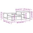 thumbnail image 4 of vidaXL Coffee Table Black 107x107x40 cm Engineered Wood, 4 of 5