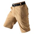 thumbnail image 1 of QATAINLAV Shorts Cargo pour Hommes, Plein Air, Résistants, de Randonnée et de Travail, avec Fermeture Éclair, Multiples Poches, Grande Taille et Taille Forte, Shorts de Golf et de Pêche, Kaki, XXXXXL, Cadeaux pour Hommes pour Anniversaire, 1 of 9