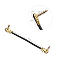 thumbnail image 2 of Muslady 3-piece effects pedal patch cord set 15cm gold-plated flat head, 2 of 8