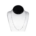 thumbnail image 2 of Collier pour Femme en Or Blanc 14 K, Serti Clos de Diamants 1 Ct, Station, 18 Po, 2 of 3