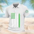 thumbnail image 5 of DGMIOCS Men's Collared Tee Wrinkle Resis Classic Fit Beach White XXXXL, 5 of 5