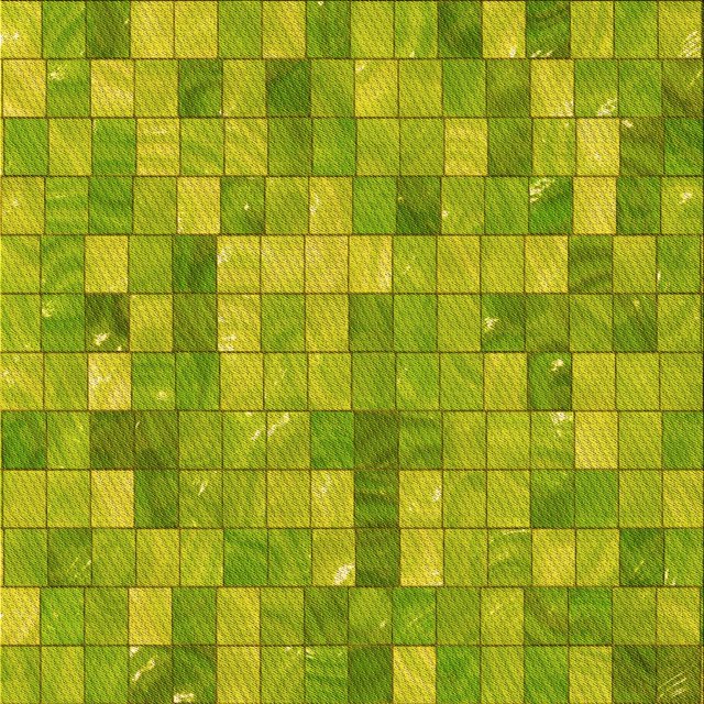 Ahgly Company Machine Washable Indoor Square Transitional Neon Yellow Green Area Rugs, 5' Square