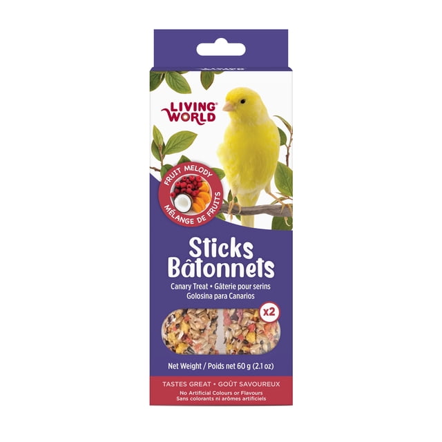 Living World Canary Treat Sticks Fruit Melody 60 G