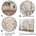 thumbnail image 3 of Designart Large Tree black framed wall art, Rustic Farmhouse Tree Scenery , Trees framed wall art decor, Brown black framed wall art, 44x34 inches black frame, 3 of 5