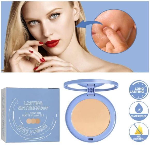 DEBGFS Poudre Compacte Matifiante Longue Tenue Poudre Compacte Mate SACE LADY Poudre Compacte Mate