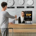 thumbnail image 2 of Zhengmy Tabletop Sign Holder with Flat Base Double Sided Countertop Sign Holder 11" x 8.5" Vertical Desktop Display Stand Metal Poster Display Stand for Office Store, 2 of 6