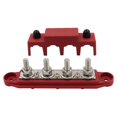 thumbnail image 2 of Miulika 4 Post Power Distribution Block with Cover 250 Amp Rating 48V Solar Wiring Heavy Red M8, 2 of 5
