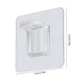 thumbnail image 3 of 5Pcs No Drill Shelf Bracket, Uscallm Cabinet Shelf Bracket Non-perforated Adhesive Laminated Support Corner Code Heavy Duty No Drill Partition Fixing Bracket Clear PVC, 3 of 6