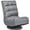 Grey, variant on Costway Gaming Chair Fabric 6-Position Folding Lazy Sofa 360 Degree Swivel Coffee