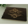 thumbnail image 4 of Handmade Wedding Guest Book Rustic Wood Wooden Engraved Advice Book Photo Album Custom Scrapbook, 4 of 5