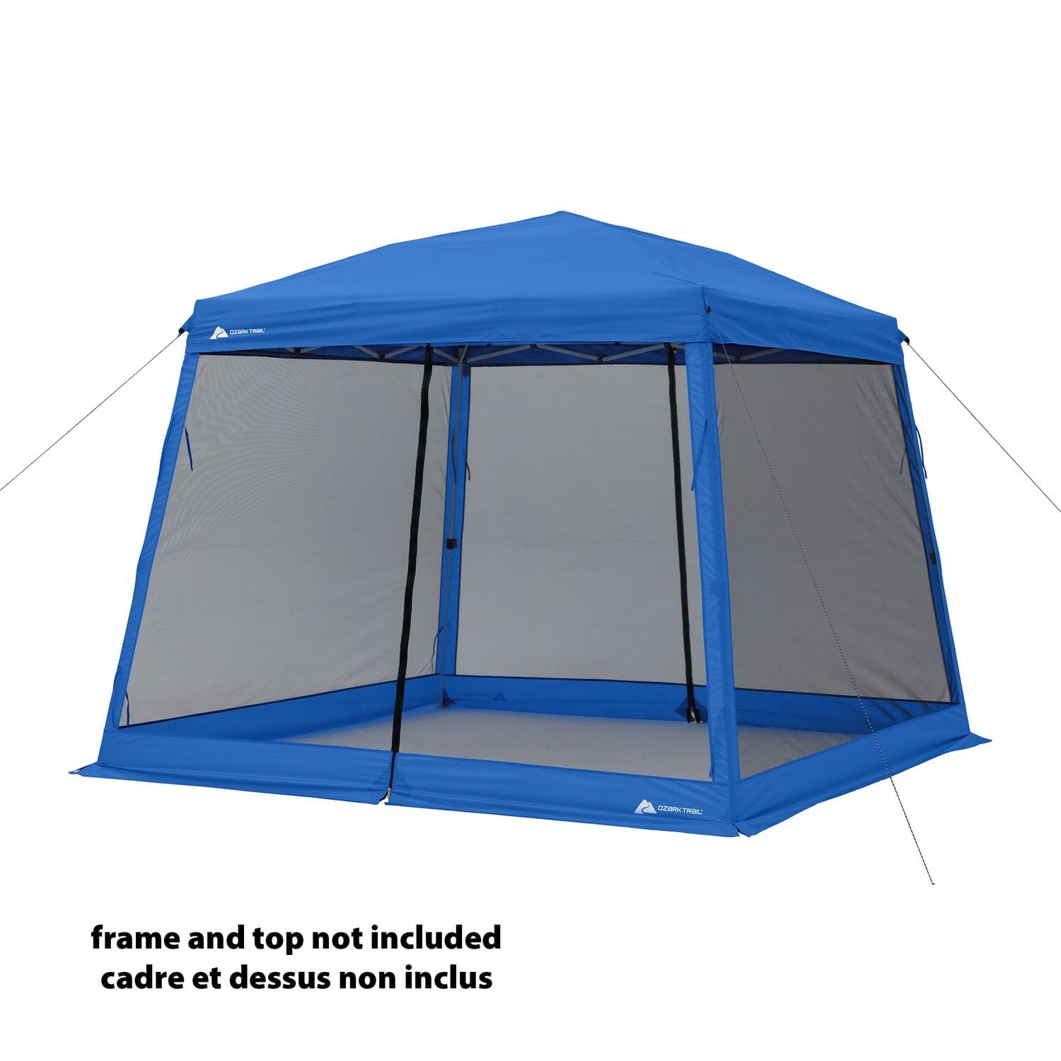 Ozark Trail Slant Leg Canopy Mesh Curtain Accessory, Frame Not Included, Blue